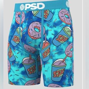 PSD The Simpsons Blue Donut Slushie Boxer Briefs Large